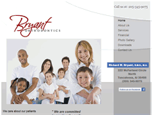 Tablet Screenshot of bryantorthodontics.net
